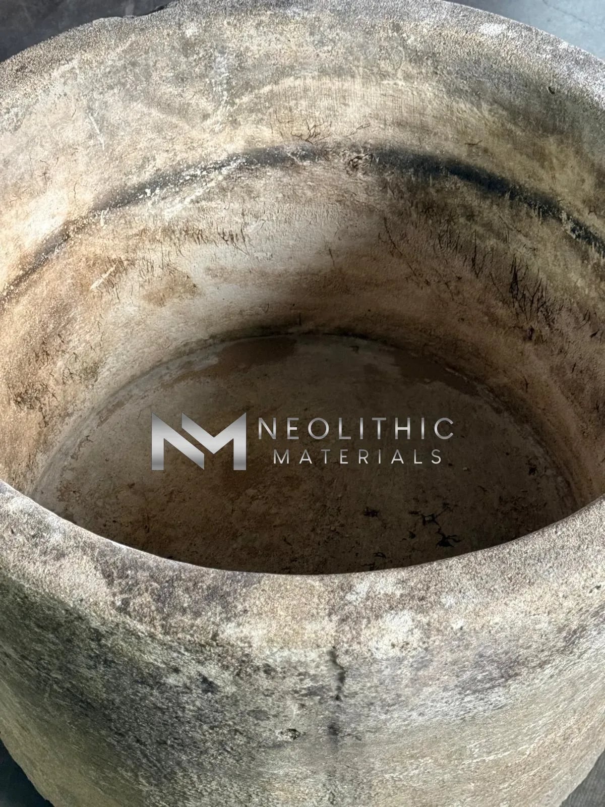 French Antique Limestone Round Trough - Image 4