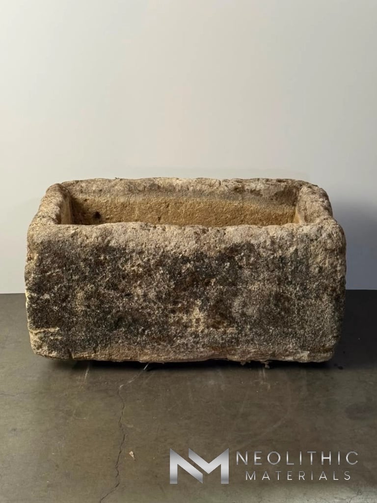 French Antique 18th Century Limestone Trough - Image 3