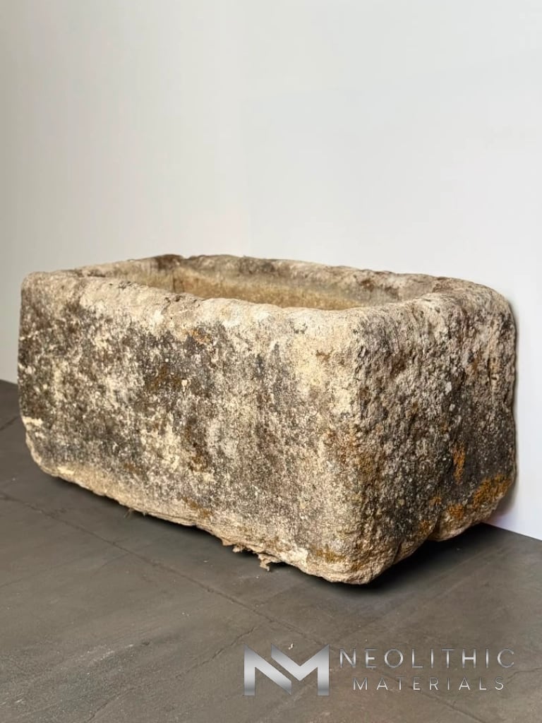 French Antique 18th Century Limestone Trough - Image 4