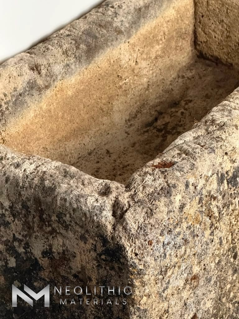 French Antique 18th Century Limestone Trough - Image 6