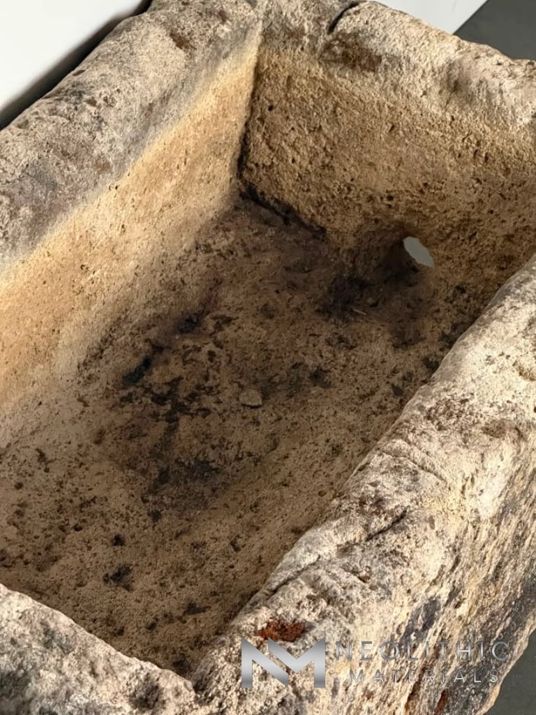 French Antique 18th Century Limestone Trough - Image 7