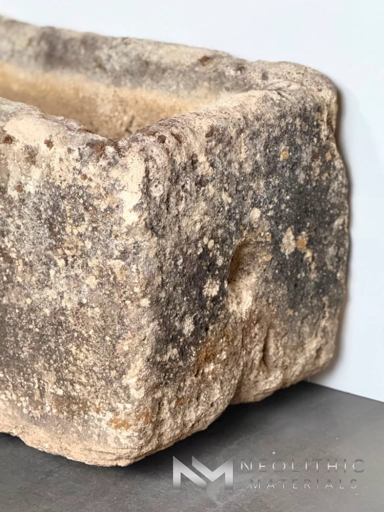 French Antique 18th Century Limestone Trough - Image 9