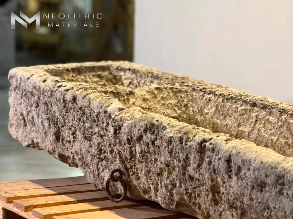 French Antique Limestone Trough - Image 4