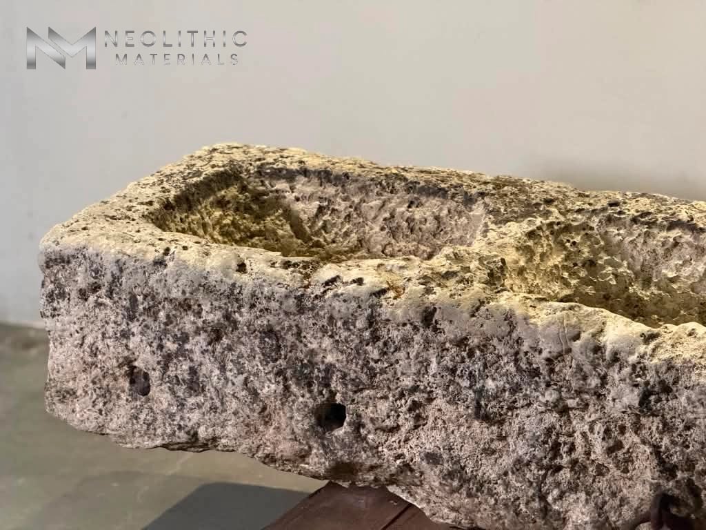 French Antique Limestone Trough - Image 5