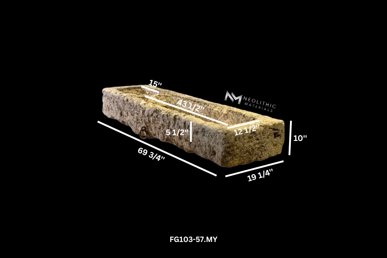 French Antique Limestone Trough - Image 7