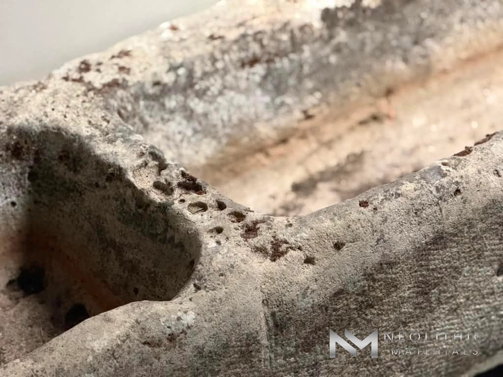 French Antique 19th Century Limestone Trough - Image 9