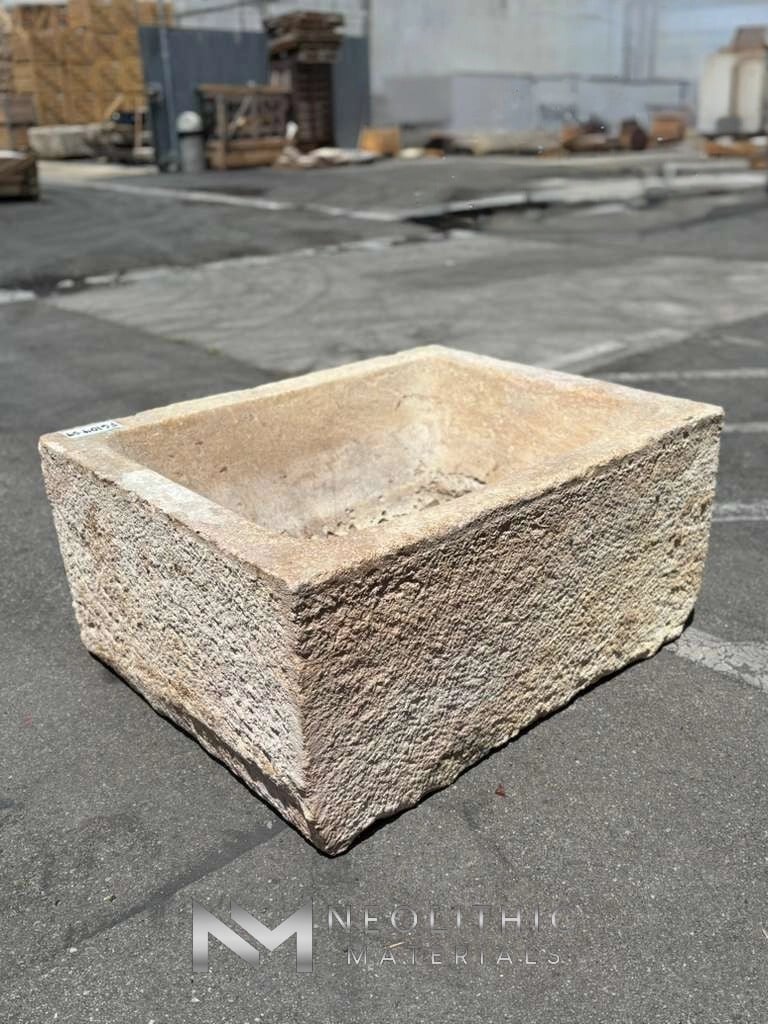 French Antique Limestone Troughs