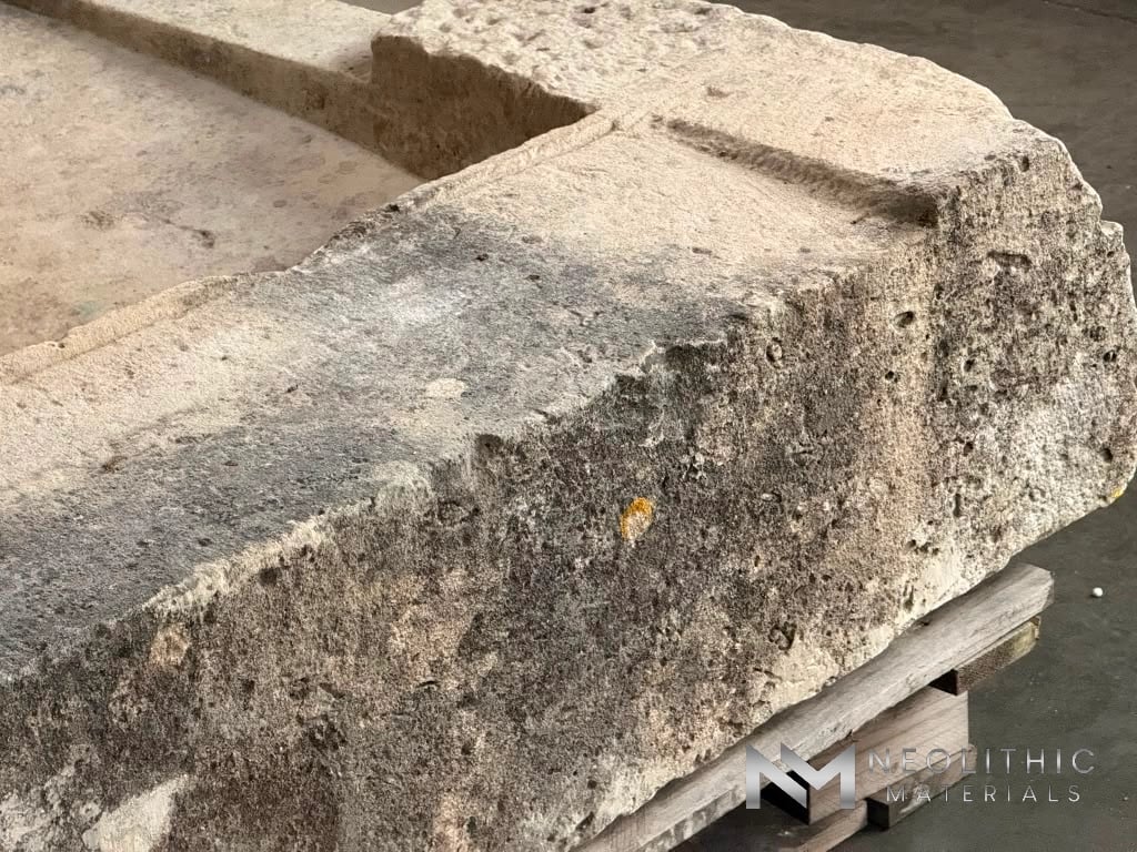French Antique Limestone Sink - Image 8