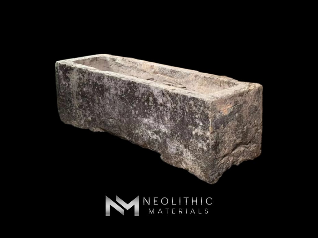 French Antique 18th Century Limestone Trough