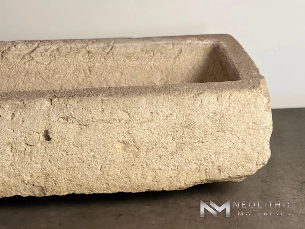 French Antique Limestone Trough - Image 6