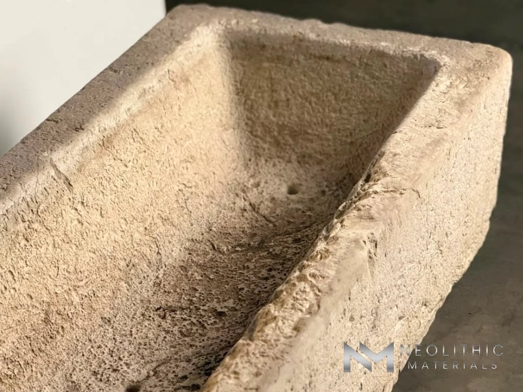 French Antique Limestone Trough - Image 8