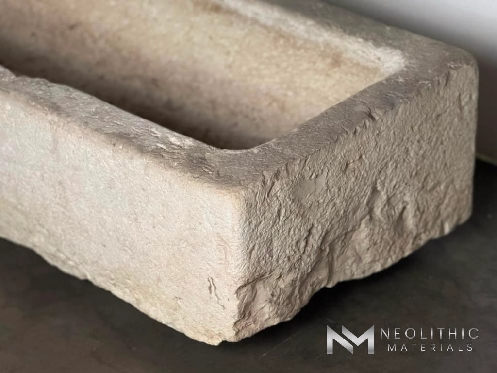 French Antique Limestone Trough - Image 9