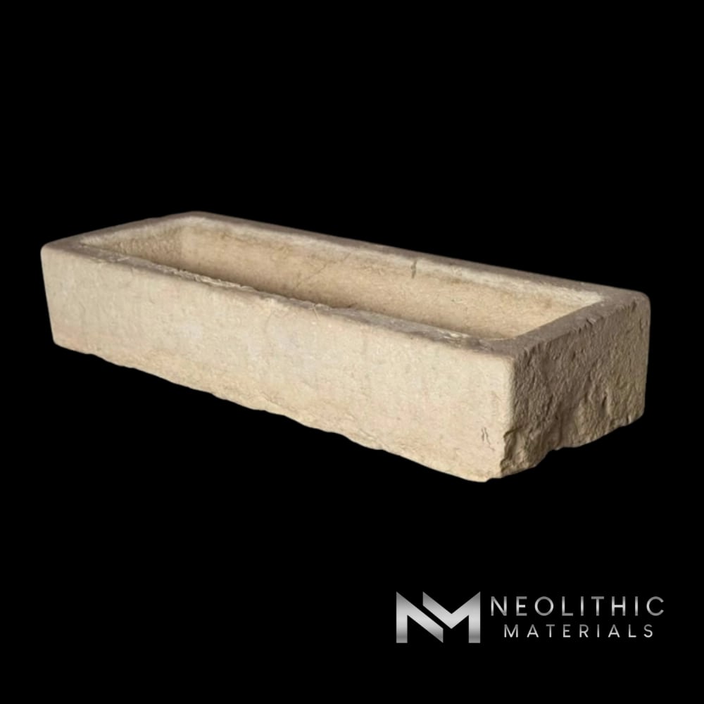 French Antique Limestone Trough