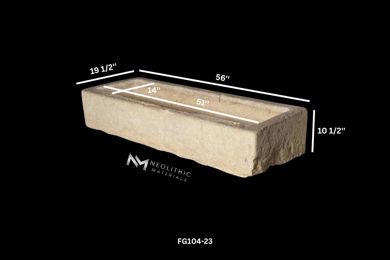 French Antique Limestone Trough - Image 10