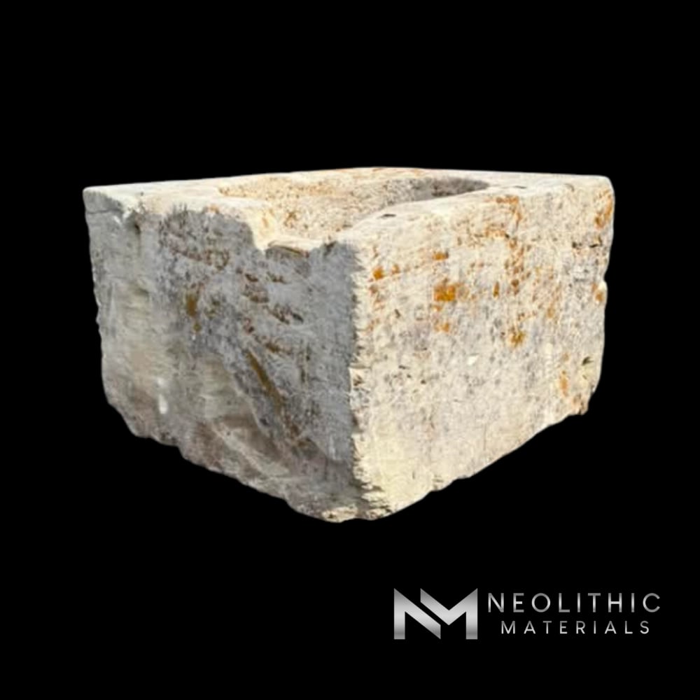 French Antique Limestone Wellhead