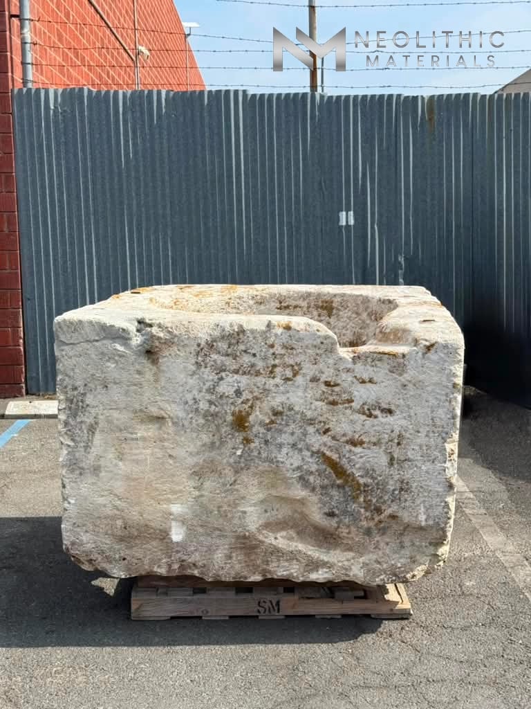 French Antique Limestone Wellhead - Image 1