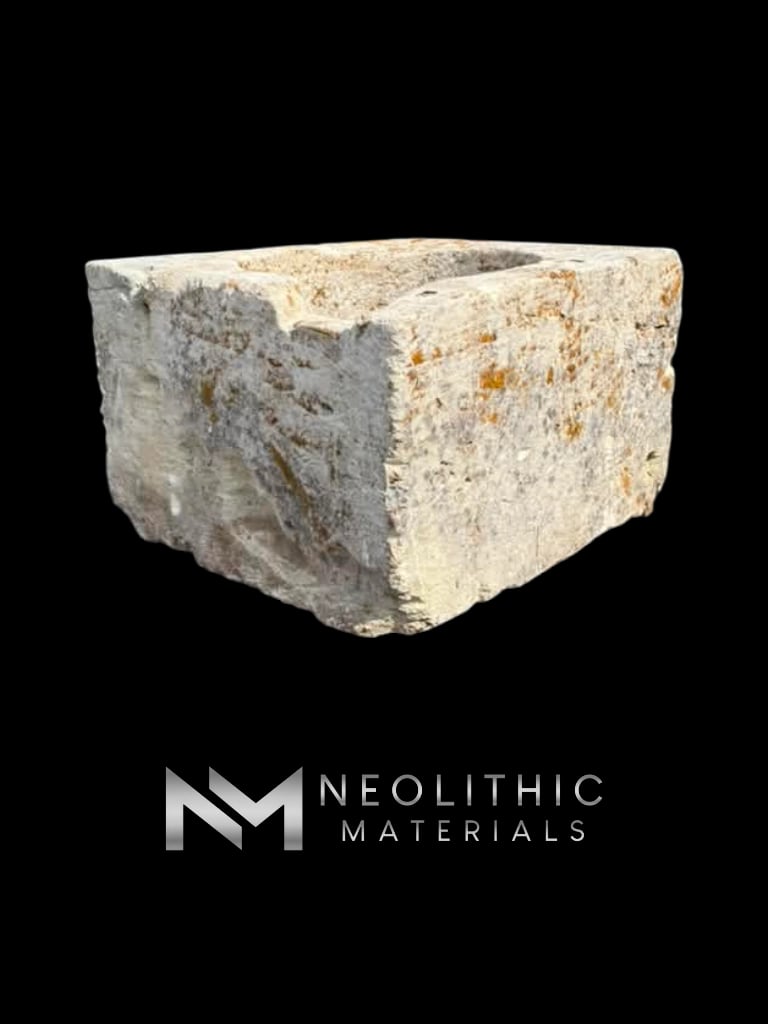 French Antique Limestone Wellhead