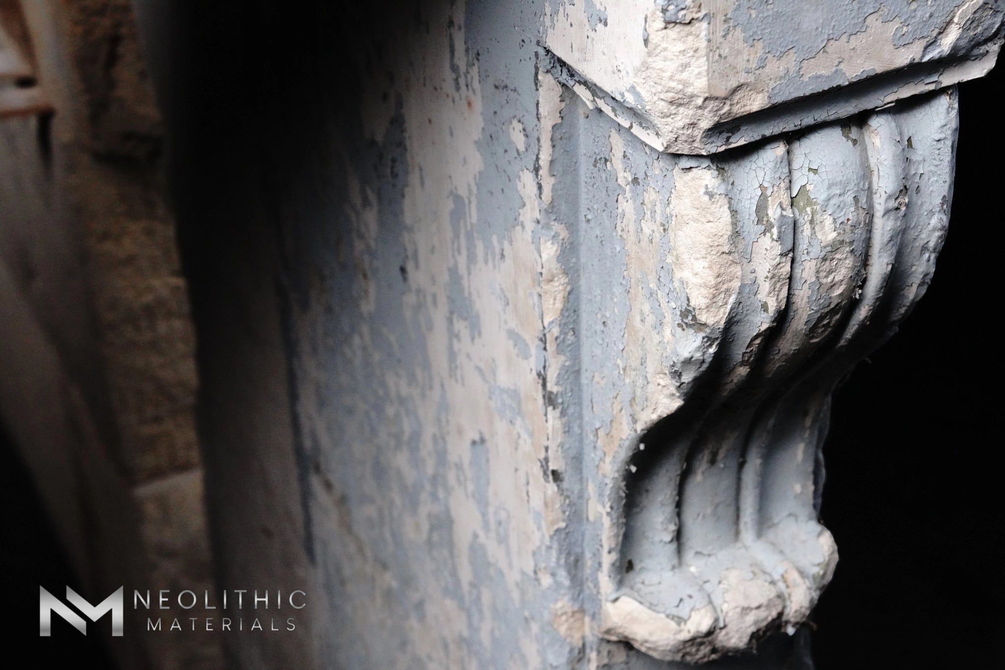 French Antique Limestone Fireplace Mantel - Image 7