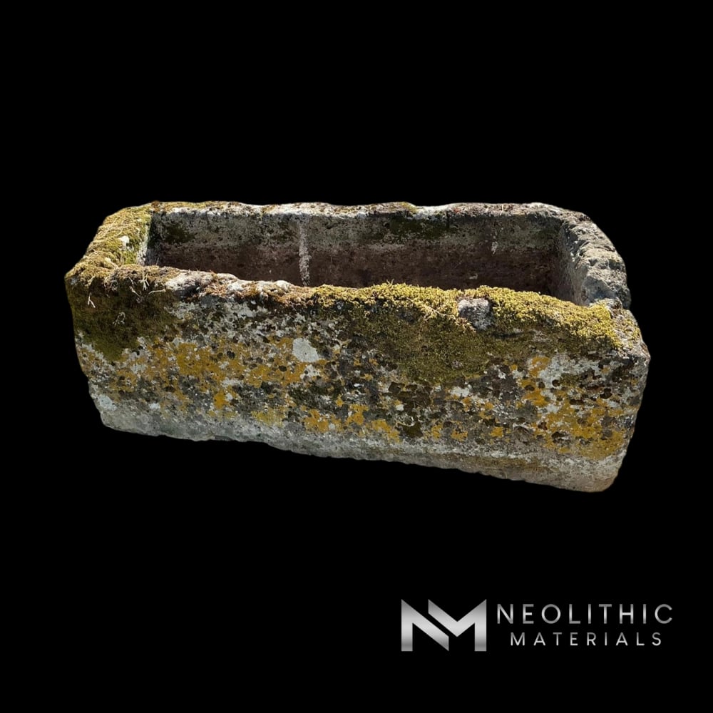 French Antique Limestone Trough