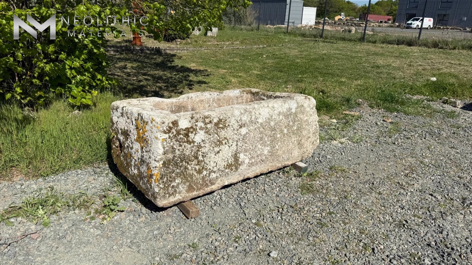 French Antique Limestone Trough - Image 1