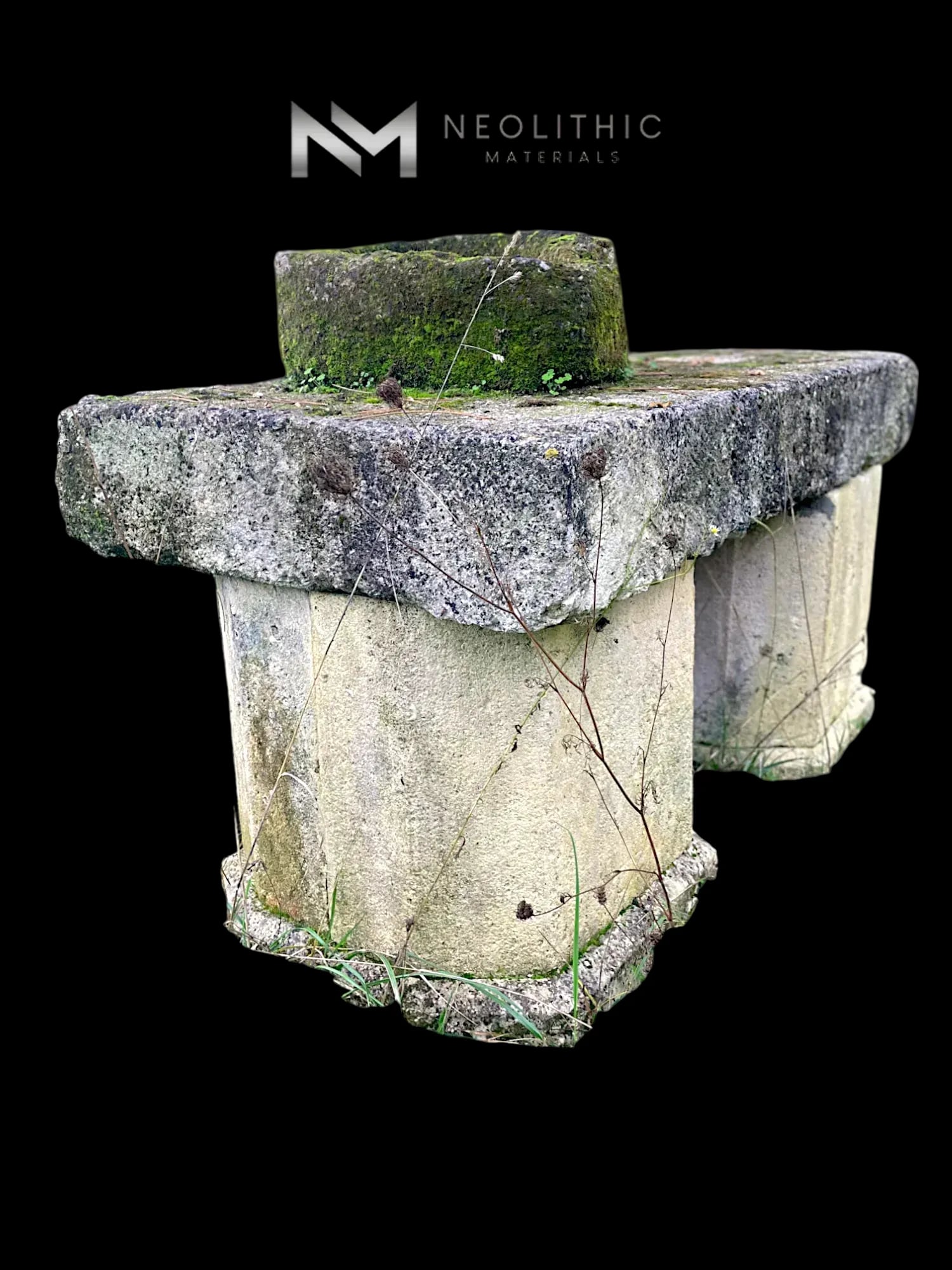 Antique Limestone Table Slab - Image 3