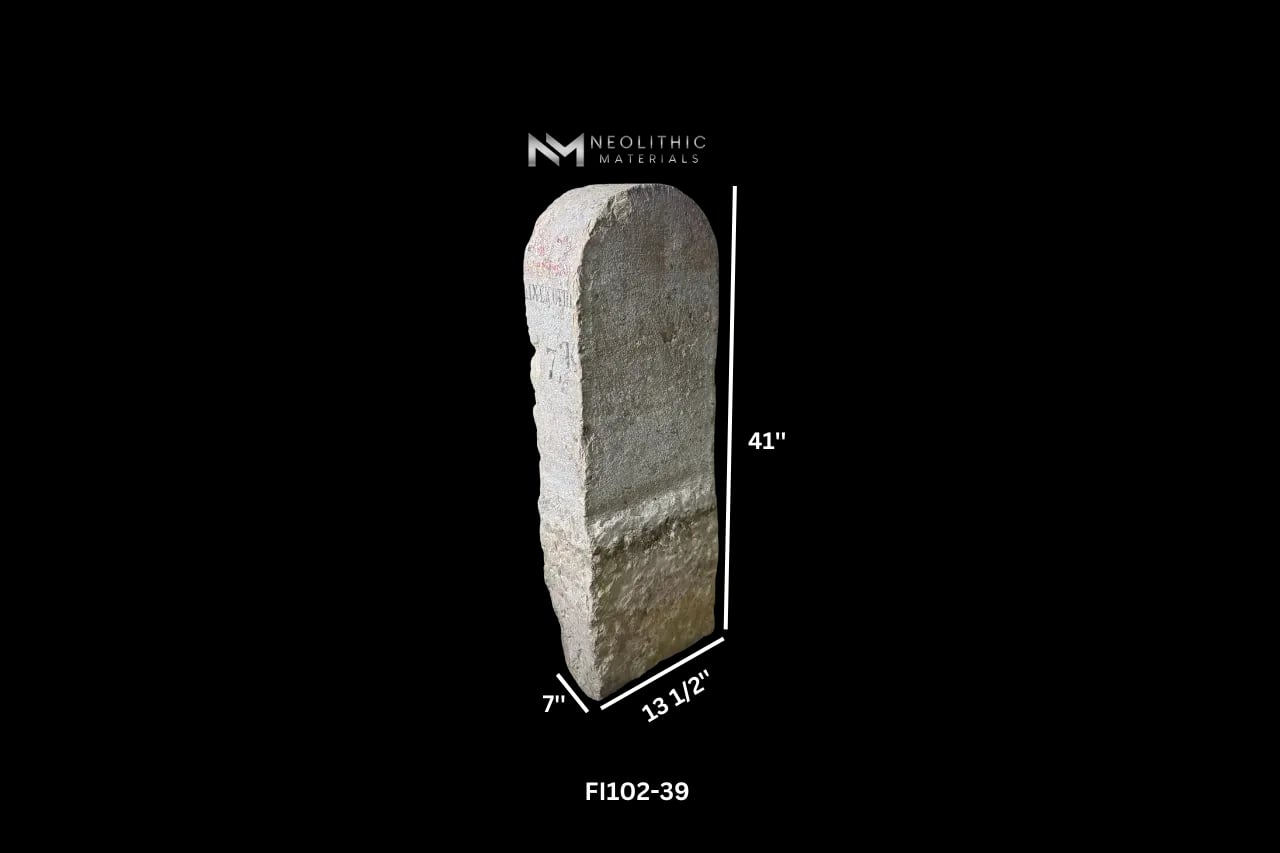 French Antique Mile Marker - Image 7