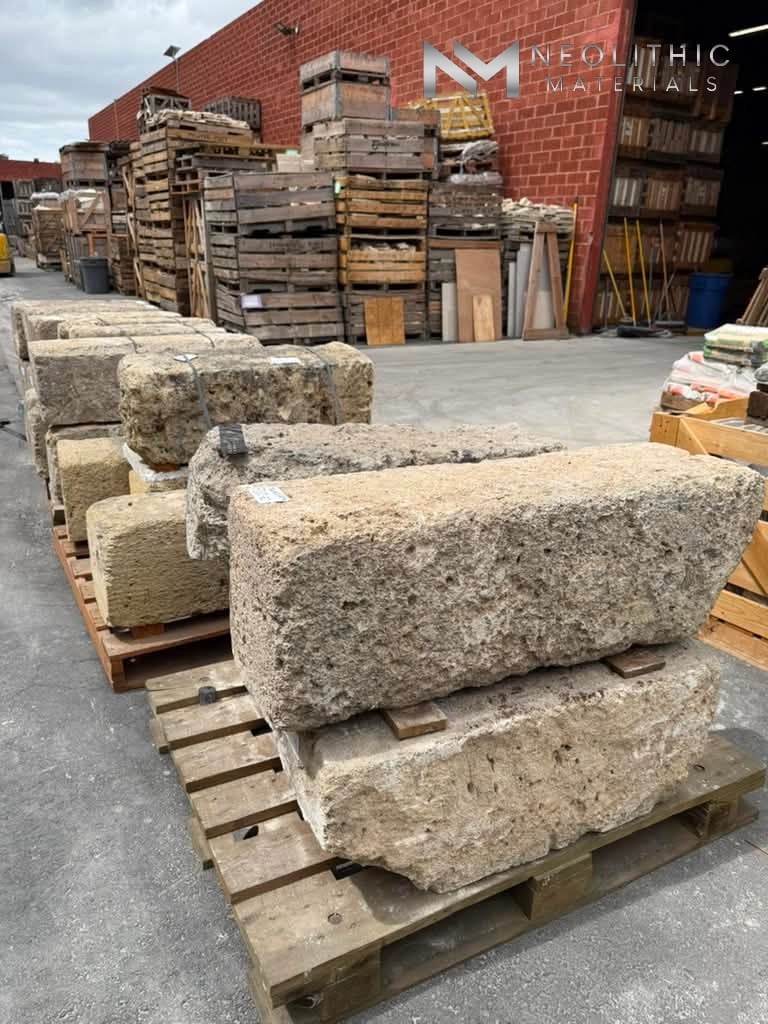 French Antique Limestone Blocks - Image 4