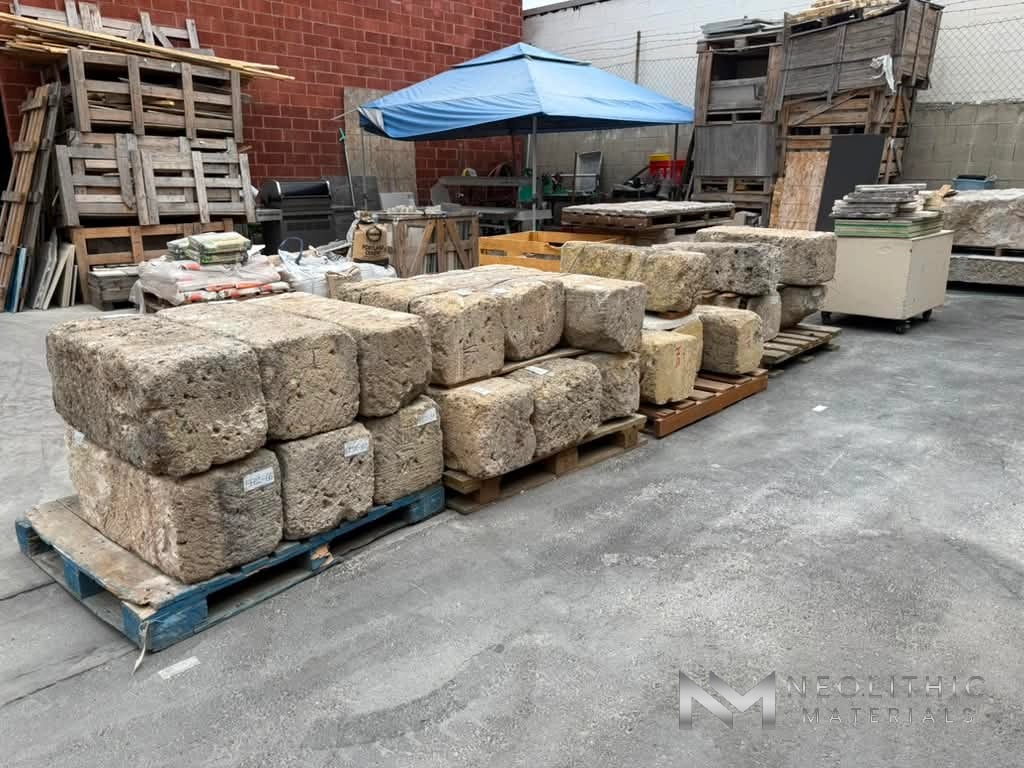 French Antique Limestone Blocks