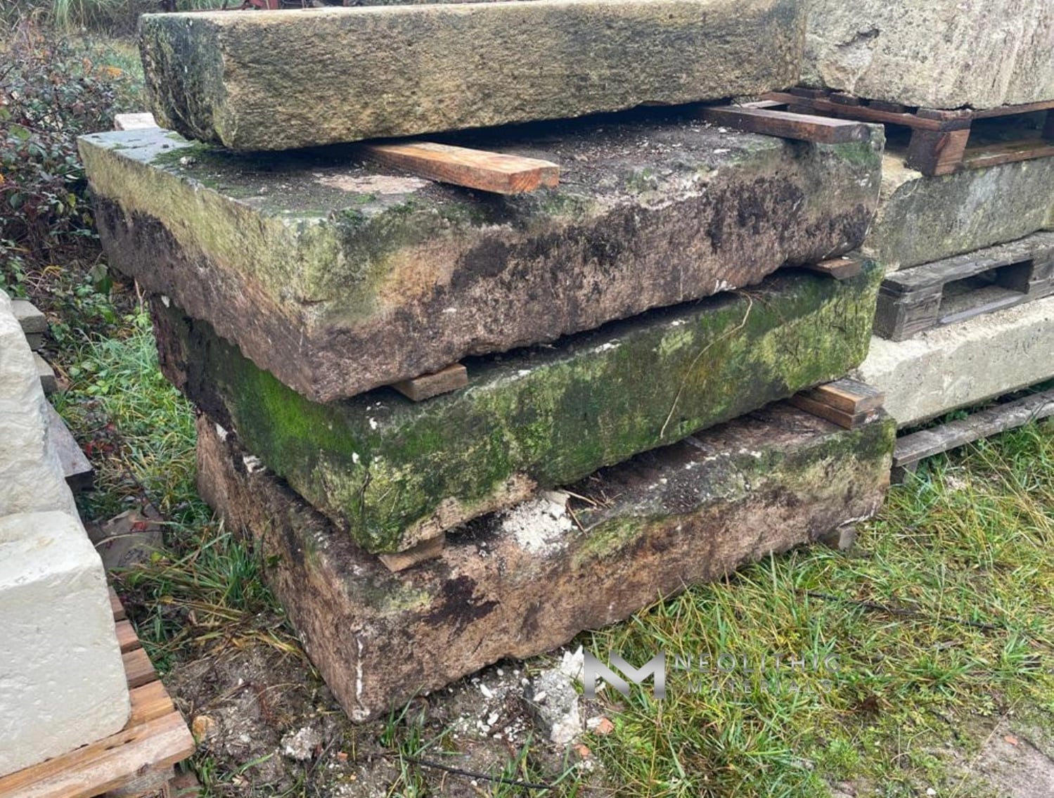 French Antique Limestone Slab - Image 3