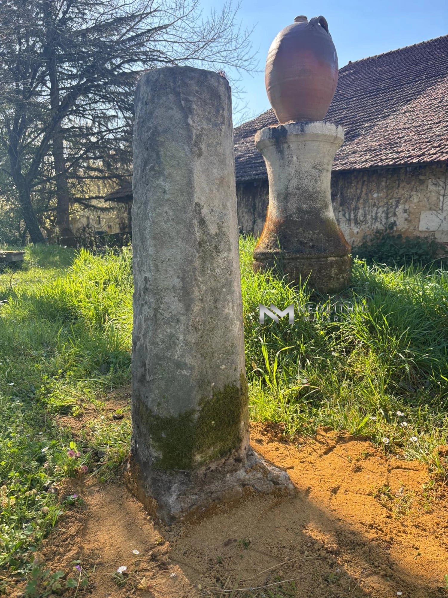 French Antique Hexagonal Boundary Stones (Pair) - Image 3