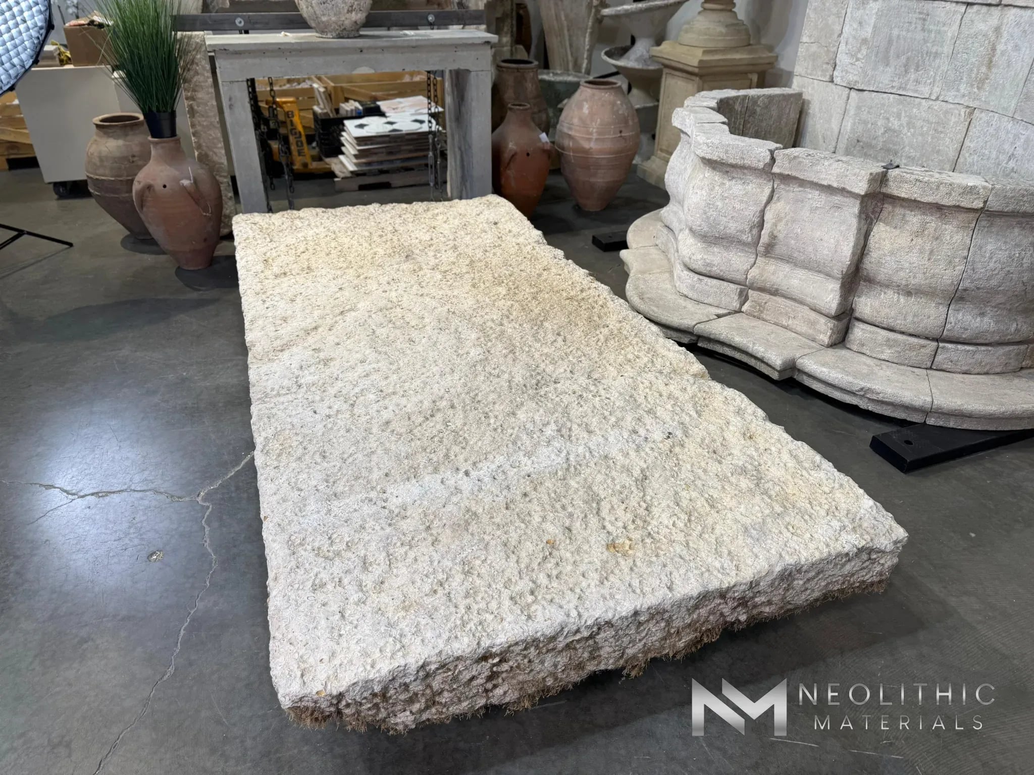 French Antique Limestone Slab - Image 3