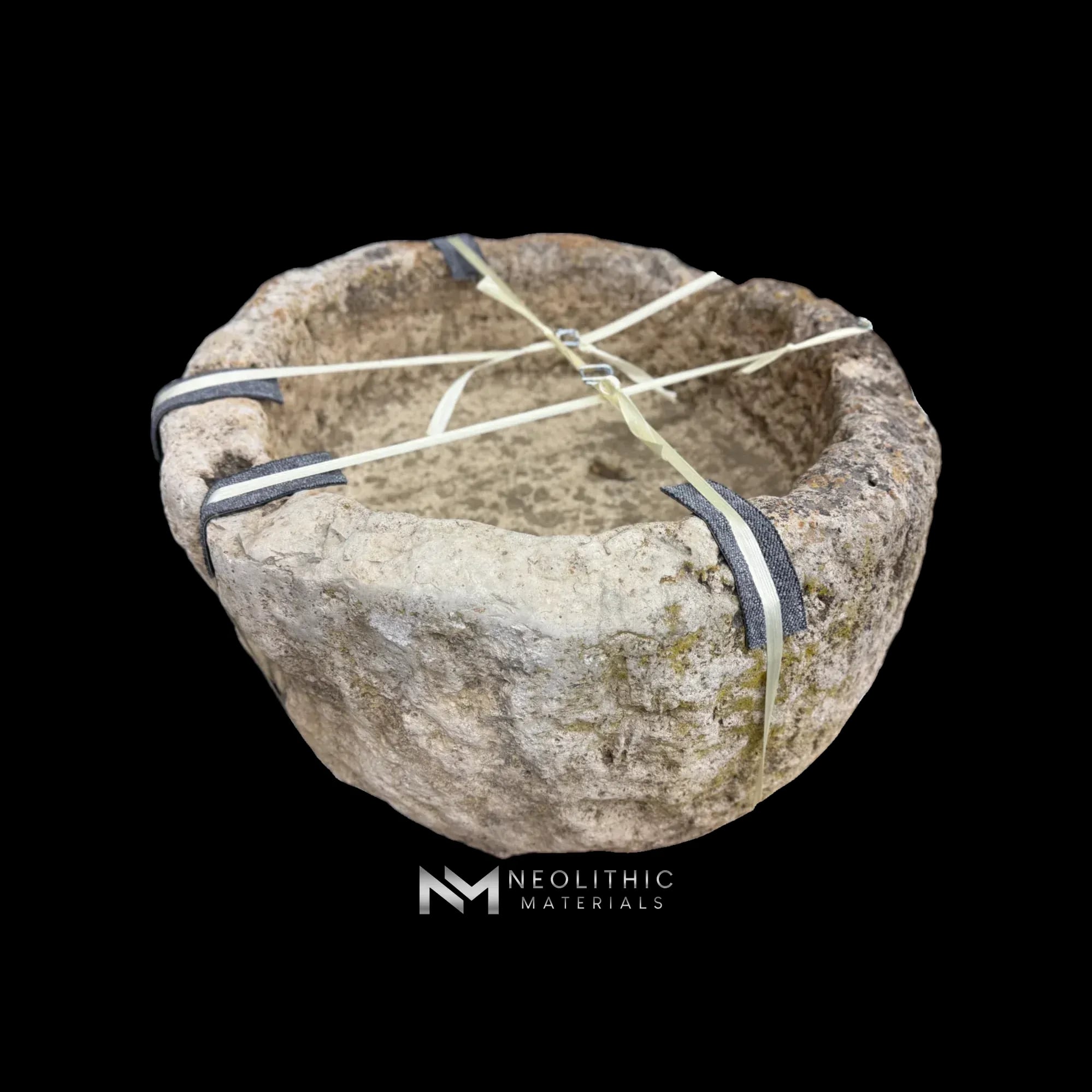 French Antique Round Limestone Trough