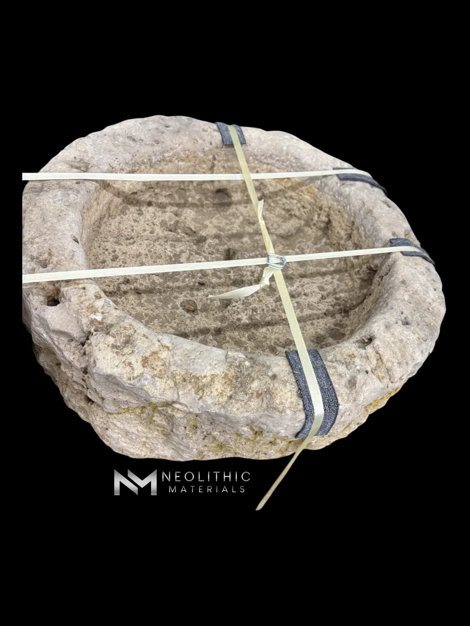 French Antique Round Limestone Trough - Image 3