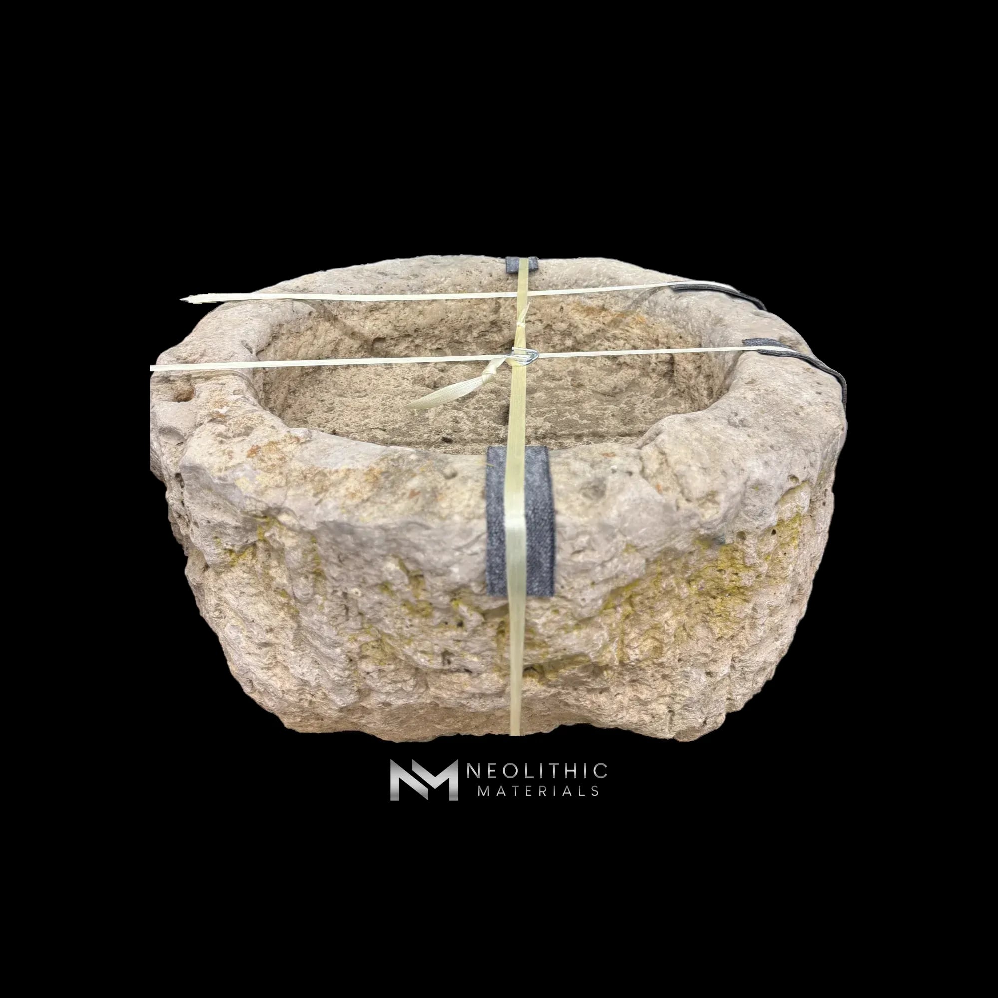 French Antique Round Limestone Trough