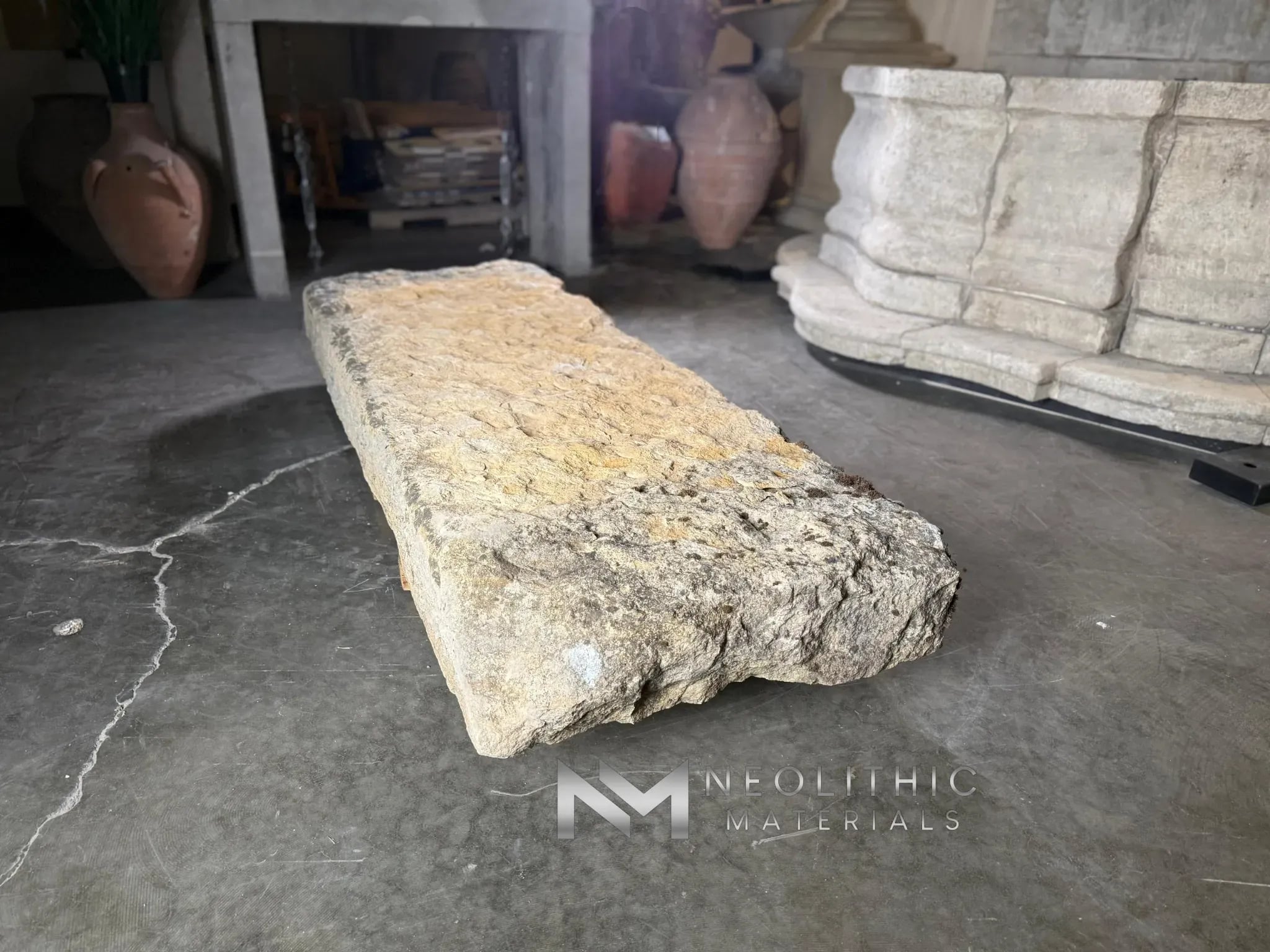 French Antique Limestone Slab - Image 3