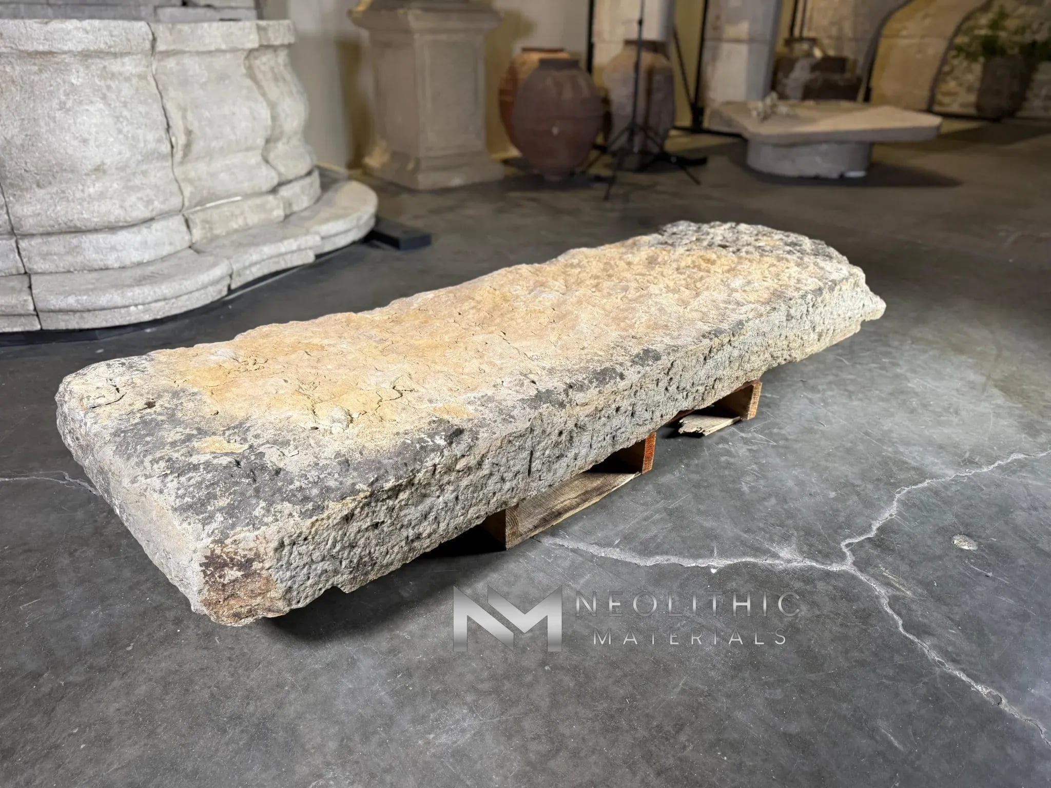 French Antique Limestone Slab - Image 4