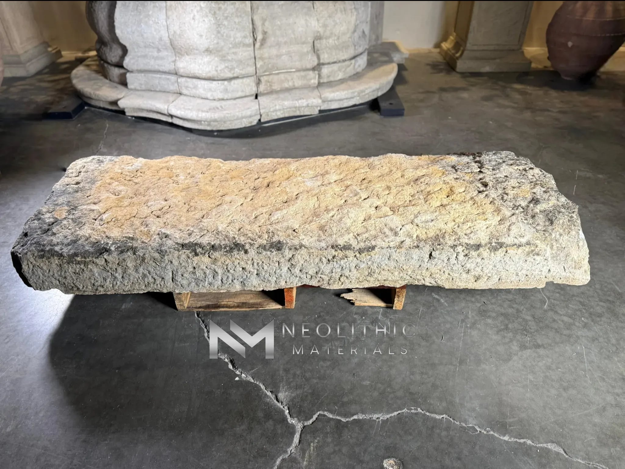 French Antique Limestone Slab - Image 5