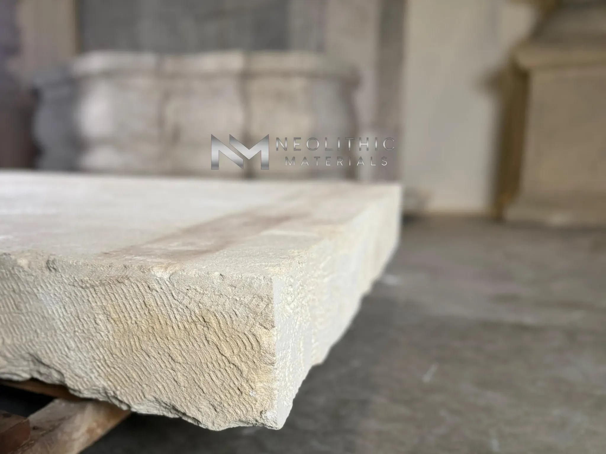 French Antique Limestone Slab - Image 8