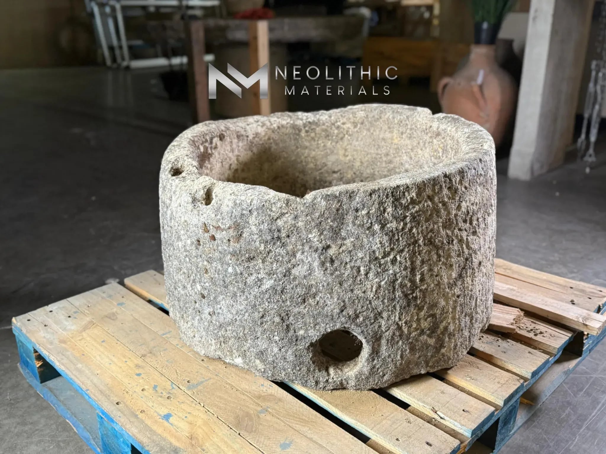 French Antique Limestone Well - Image 1