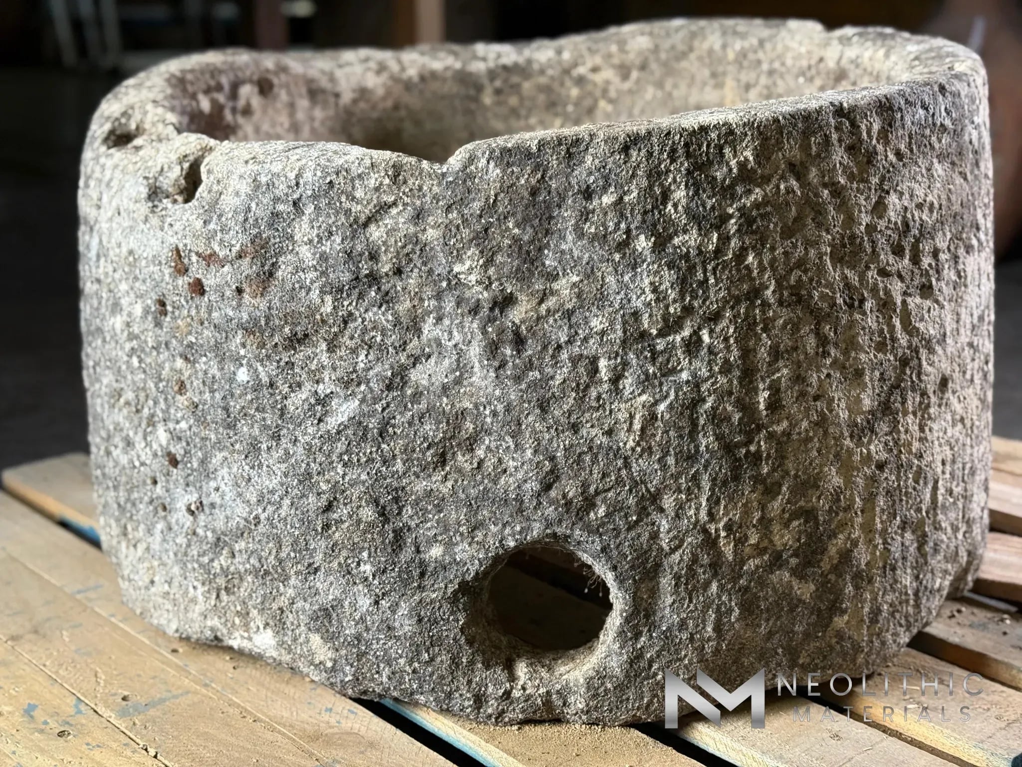 French Antique Limestone Well - Image 2
