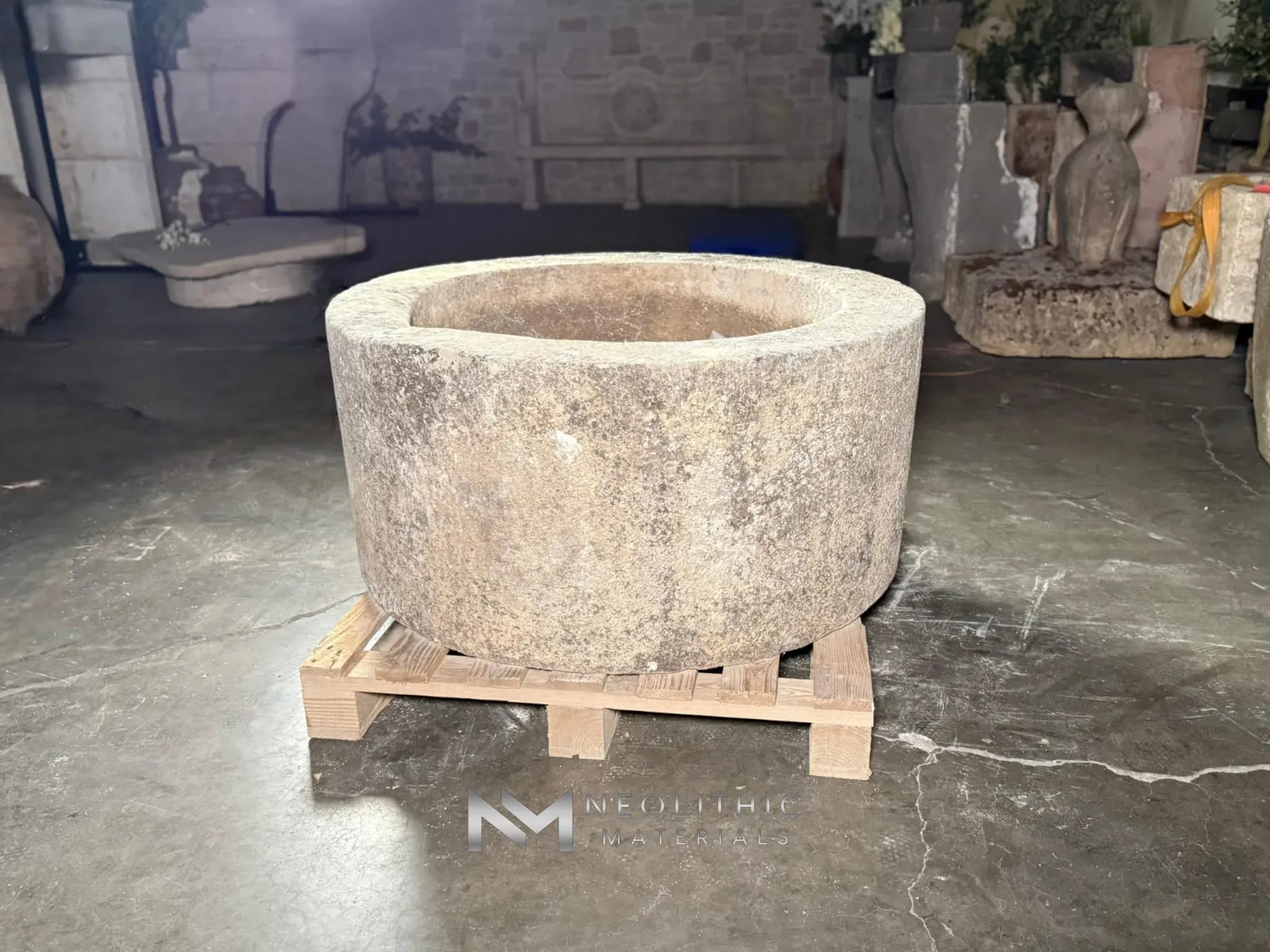 French Antique 19th Century Limestone Wellhead - Image 2