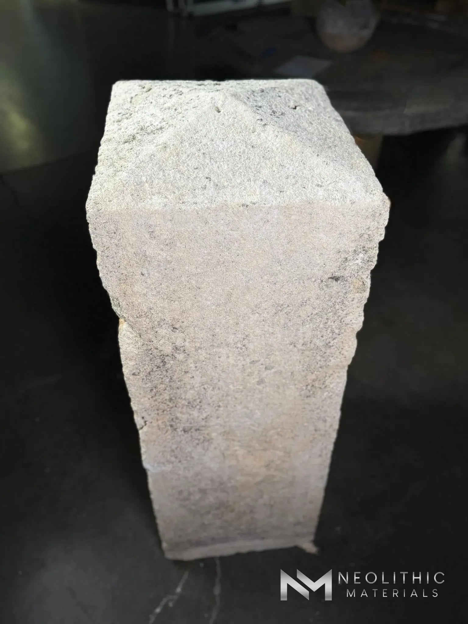 French Antique Limestone Pillars - Image 5