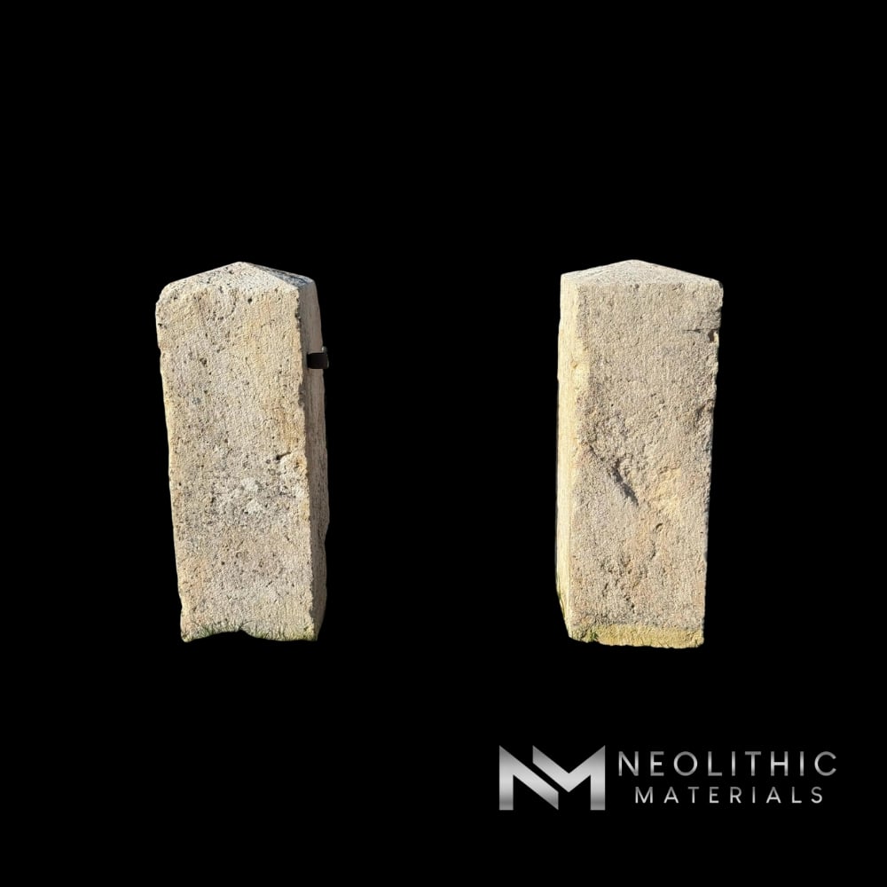 French Antique Limestone Pillars