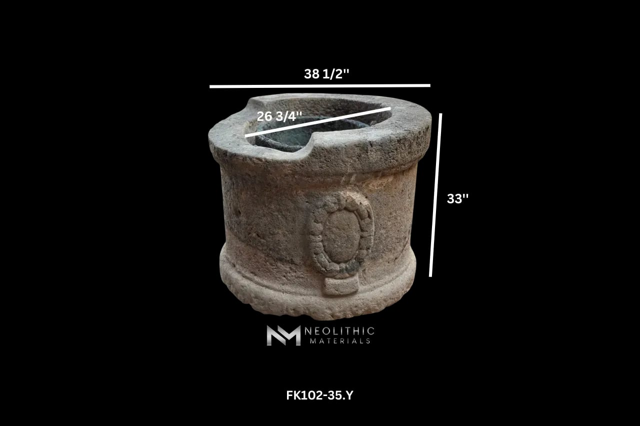 French Antique 18th Century Limestone Well - Image 10