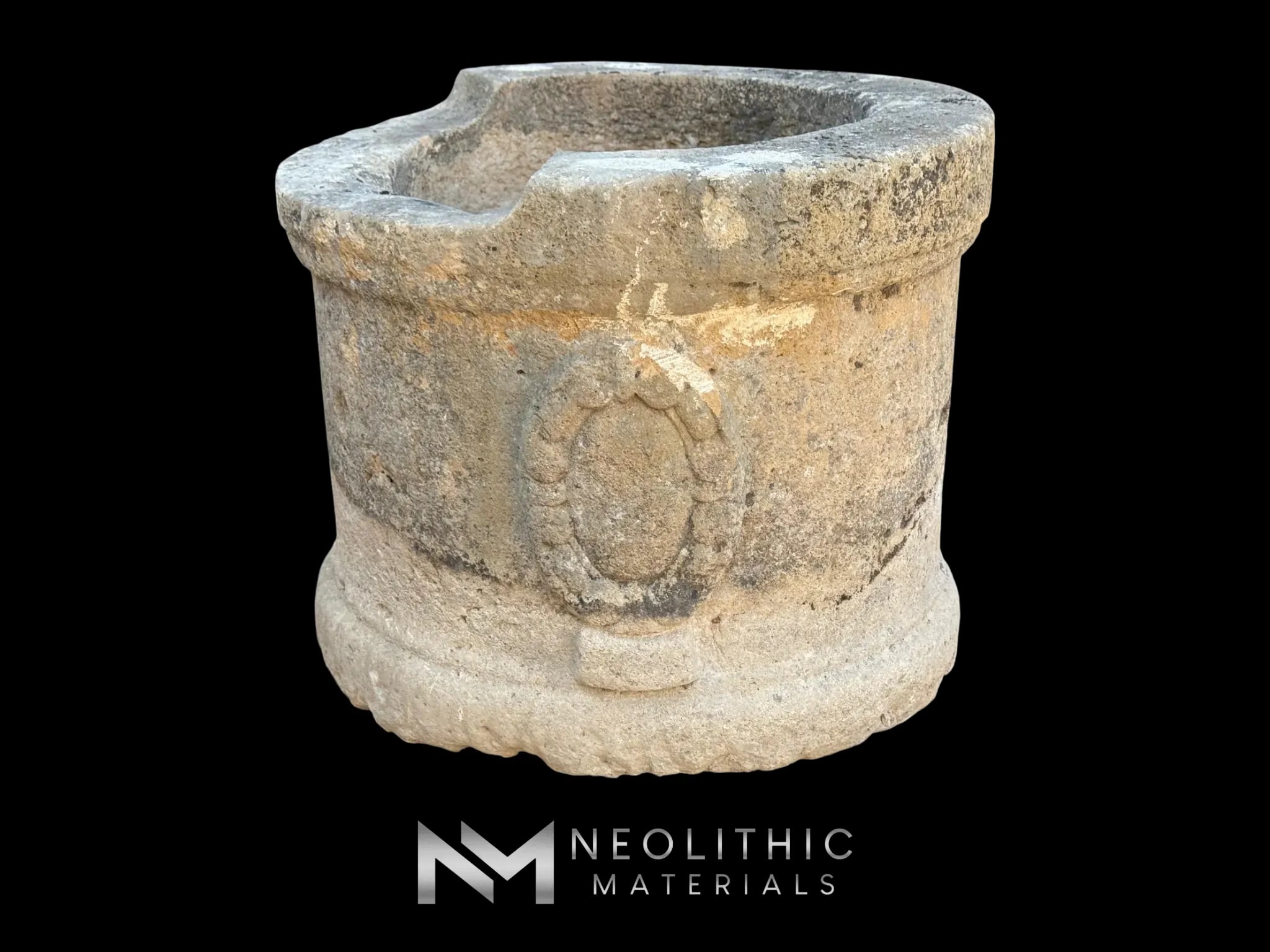 French Antique 18th Century Limestone Well