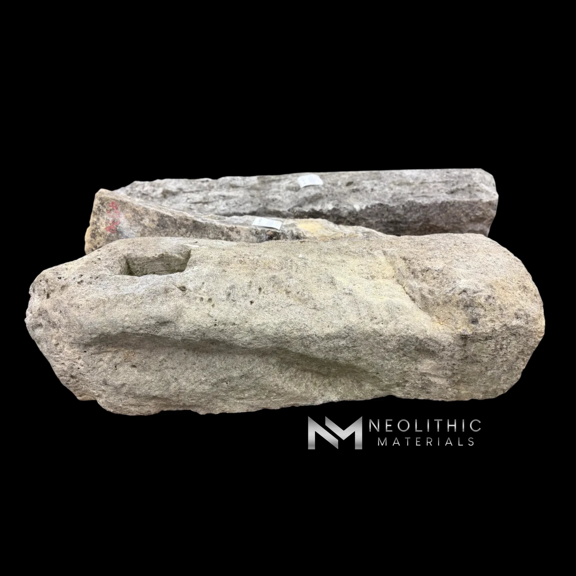 French Antique Limestone Mile Marker