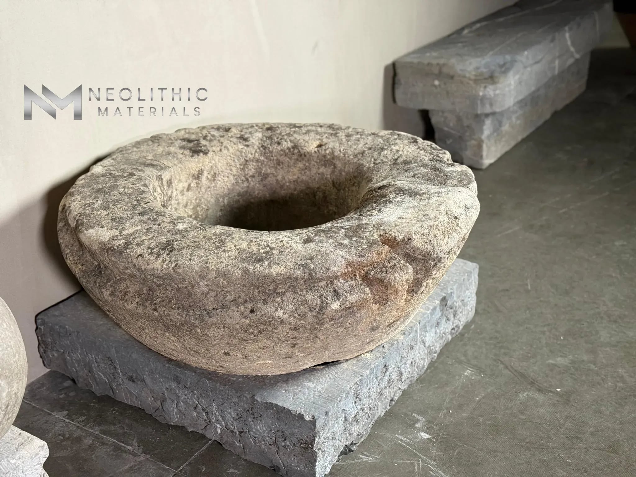 French Antique 19th Century Limestone Wellhead - Image 1