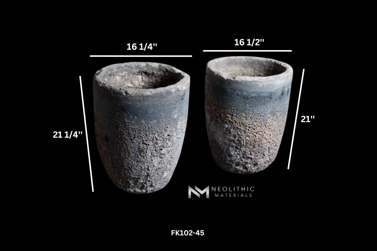French Antique Foundry Crucibles (Pair) - Image 6