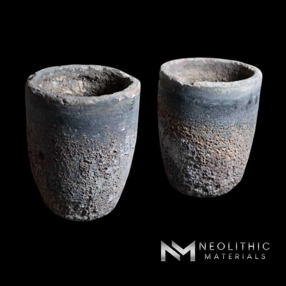 French Antique Foundry Crucibles (Pair)