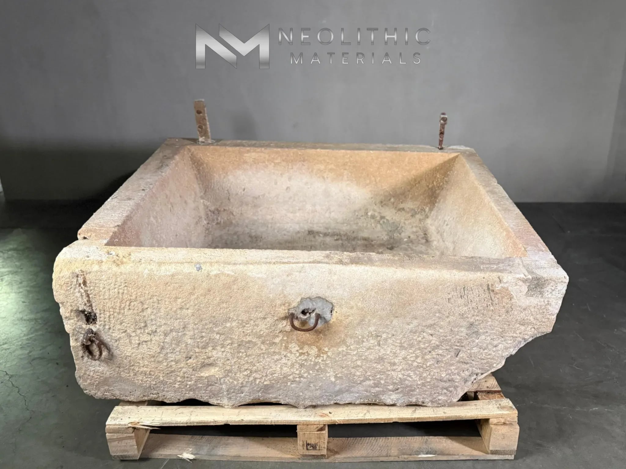 French Antique Limestone Trough - Image 1